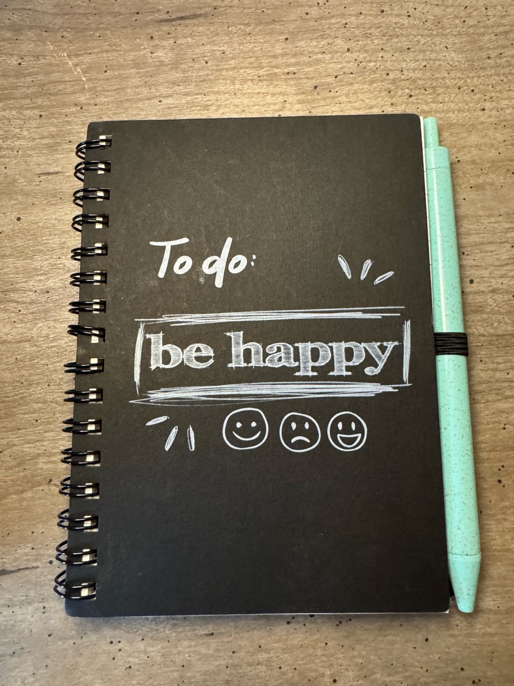 “Be Happy” Notebook with Pen